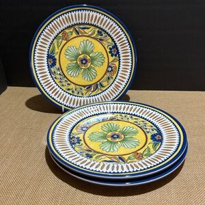 Williams Sonom Melamine Dinner Plates 11" Set 3 Summer BBQ Beach Picnic Sicily?